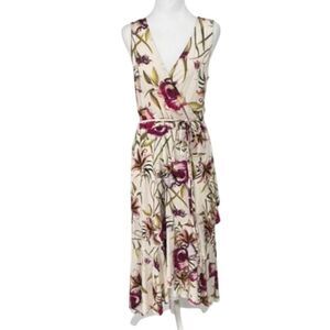 🌸 NWT Anthropologie (The Odells)  Romantic Floral Wrap Maxi Dress - Size M 🌸